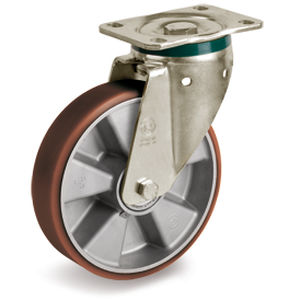 Roulette pivotante - 58 AL series - Tellure Rôta - à platine / pour chariot / de manutention