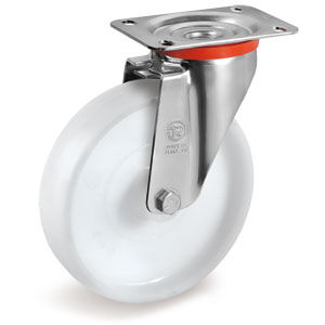 Roulette pivotante - 68 series - Tellure Rôta - à platine / pour échafaudage mobile / pour transpalette