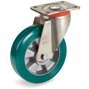 Roulette pour fortes charges - 62 series - Tellure Rôta - pivotante / à platine / à faible bruit