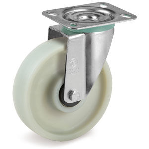 Roulette pivotante - 68FV series - Tellure Rôta - à platine / pour applications haute température / de manutention