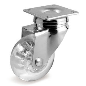 Roulette pivotante - 39 series - Tellure Rôta - à platine / monolithique / d'ameublement