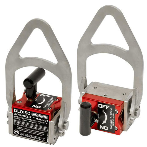 Aimant de levage permanent à commutation manuelle - DynamicLift™ - Industrial Magnetics - pour charge ferreuses plate ou cylindrique / résistant aux hautes températures