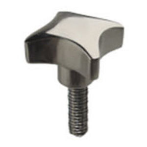 Bouton moleté - 66006 - Monroe Engineering - croisillon / en inox / avec goujon