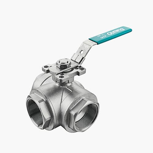 Vanne à boisseau sphérique - Zhejiang Ouming Fluid Casting Industry Co., Ltd. - à levier / de régulation / filetée