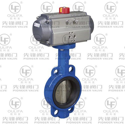 Vanne papillon - D671X - Wenzhou Pioneer Valve Co., Ltd. - pneumatique / à régulation de débit / pour eaux usées