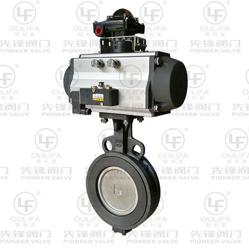 Vanne papillon - D672F-150Lb - Wenzhou Pioneer Valve Co., Ltd. - pneumatique / à régulation de débit / pour l'eau