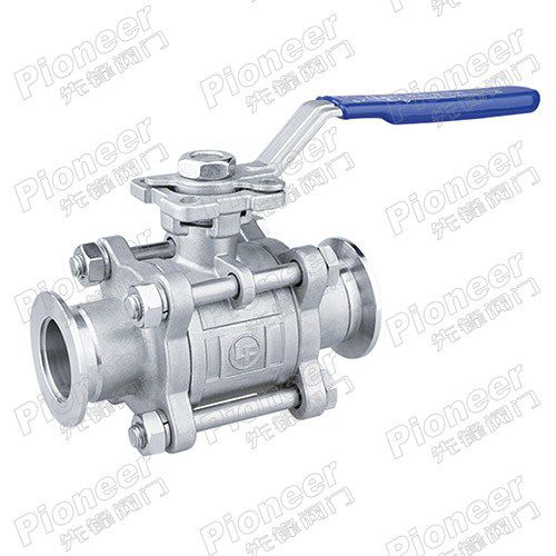 Vanne à boisseau sphérique - GU-25KF - Wenzhou Pioneer Valve Co., Ltd. - à levier / de contrôle / pour liquides alimentaires et boissons