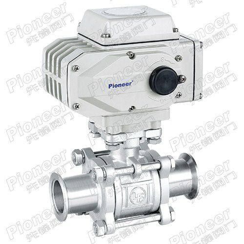 Vanne à boisseau sphérique - GUD-32KF - Wenzhou Pioneer Valve Co., Ltd. - électrique / pour liquides alimentaires et boissons / pour produits chimiques