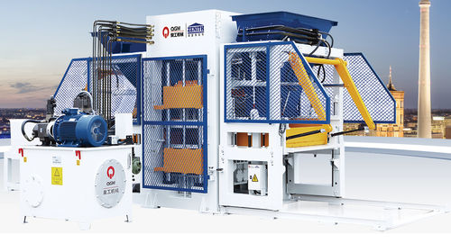 Machine de fabrication de blocs en béton - QT10 - Quangong Machinery Co., Ltd. - stationnaire