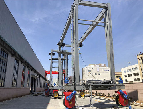 Portique sur pneus - Hangzhou Nante Machinery Co., Ltd. - monopoutre