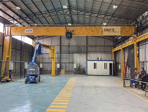 Semi-portique sur rail - Hangzhou Nante Machinery Co., Ltd. - aérien / léger