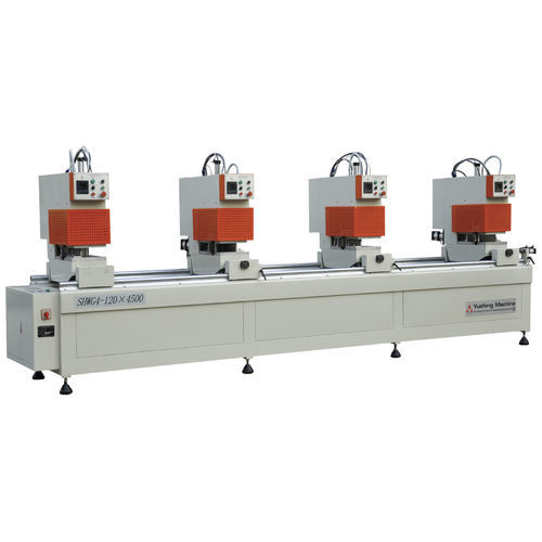 Machine de soudage contrôlée par PLC - SHWG4-120×4500 - JINAN YUEFENG MACHINERY CO., LTD. - sur pieds / pour PVC / pour profilés