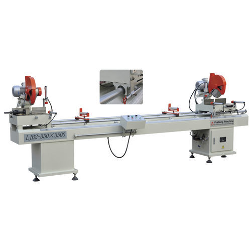 Scie à onglet double - LJB2-350×3500  - JINAN YUEFENG MACHINERY CO., LTD. - circulaire / pour aluminium / pour PVC