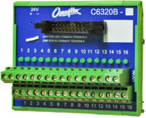 Bloc de jonction sur rail-DIN - C6320B-1 - Omniflex - à connexion à vis / pour relais / en matière plastique