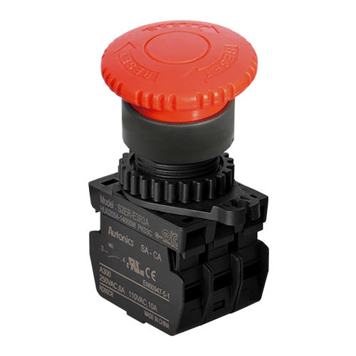 Bouton poussoir coup de poing - S2ER series - Autonics - d'arrêt d'urgence / IP65
