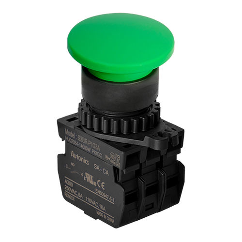 Bouton poussoir coup de poing - S2BR series - Autonics