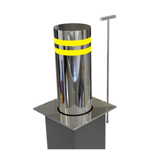 Borne escamotable semi-automatique - SST-SN219 - Security System - pneumatique / en acier inoxydable
