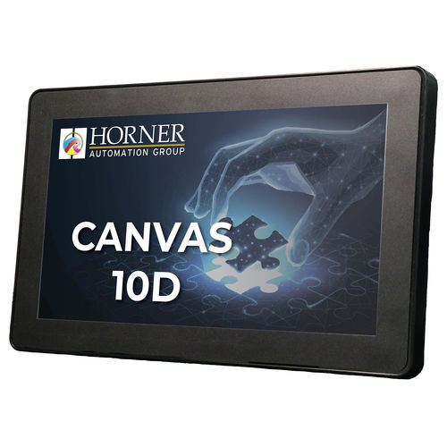 Automate programmable avec HMI à écran tactile intégrée - Canvas 10D - Horner Automation - pour montage sur panneau / avec E/S intégrée / entrées analogiques