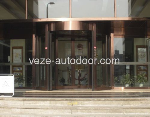 Porte tournante - Ningbo VEZE Automatic Door Co., Ltd. - en acier inoxydable / pour l'intérieur / de sécurité