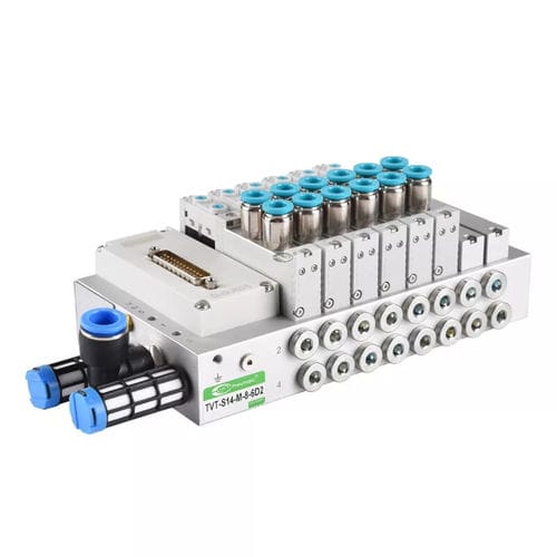 Distributeur pneumatique manifold - TVT-S14-M-8-6D2 - Ningbo VPC Pneumatic Co., Ltd. - à tiroir / actionné par solénoïde / à commande assistée