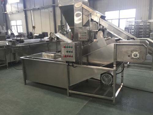 Refroidisseur avec convoyeur à bande - DCJ-S - SHAOXING WALLEY FOOD MACHINERY CO., LTD. - d'eau / pour fruits et légumes / pour fruits de mer