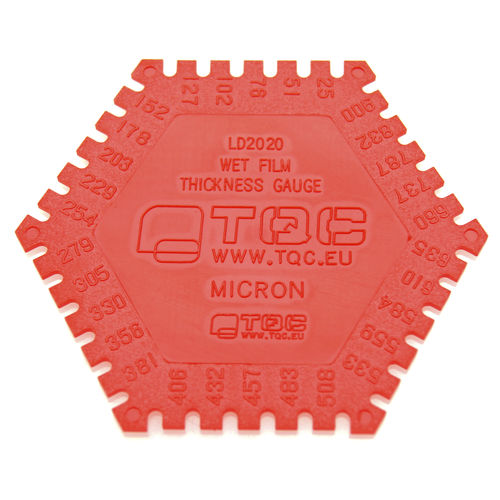 Jauge d'épaisseur de film humide - LD2020 - TQC Sheen BV - stationnaire / hexagonal / en plastique