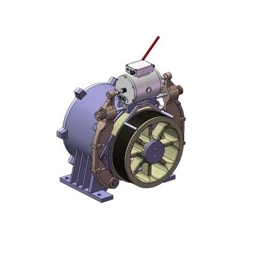 Moteur synchrone - WJ340 series - Ningbo Xinda Group Co., Ltd. - 3-phases / 400V / avec frein DC
