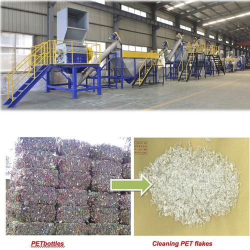 Installation de recyclage PET - ZHANGJIAGANG QING CHEN YU MACHINERY CO., LTD. - avec granulation