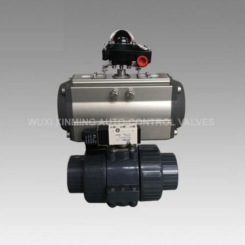 Vanne à boisseau sphérique - UPVC - Wuxi Xinming Auto-Control Valves Industry Co., Ltd. - pneumatique / DIN / ANSI