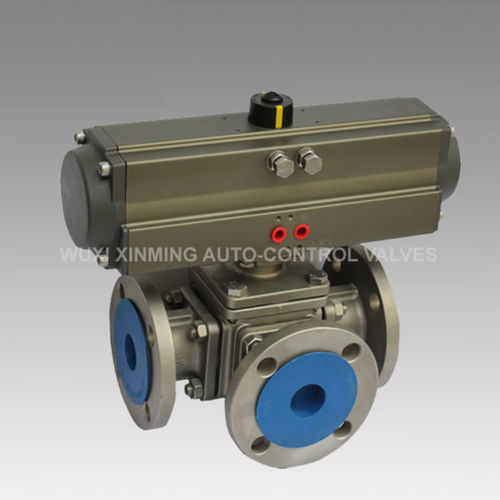 Vanne à boisseau sphérique - Wuxi Xinming Auto-Control Valves Industry Co., Ltd. - pneumatique / en T / 3 voies