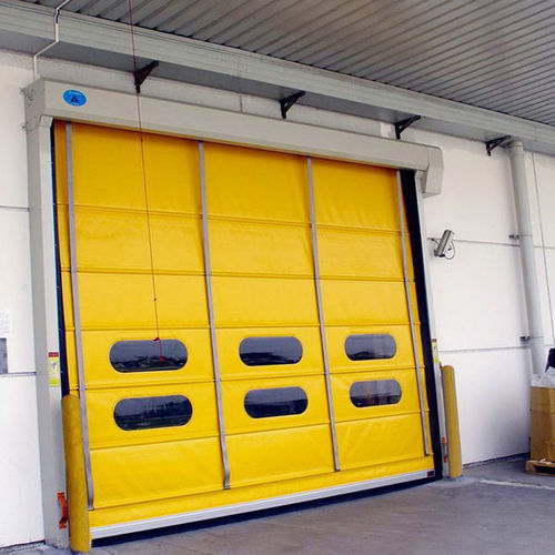 Porte rapide - YUOU (LUOYANG) DOORS AND WINDOWS TECHNOLOGY CO., LTD. - à empilement / en aluminium / en tissu