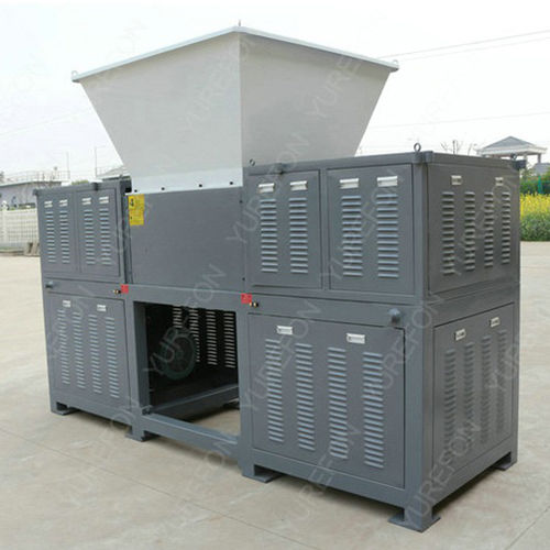 Déchiqueteur plastique - RF-D series - Yurefon Machinery(Zhangjiagang) Co., Ltd. - à 2 arbres / de déchets solides et en vrac / papier
