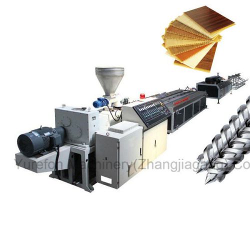 Ligne d'extrusion de panneaux - YF series - Yurefon Machinery(Zhangjiagang) Co., Ltd. - de profilés en matières plastiques / de recyclage de matières plastiques / pour panneau mural