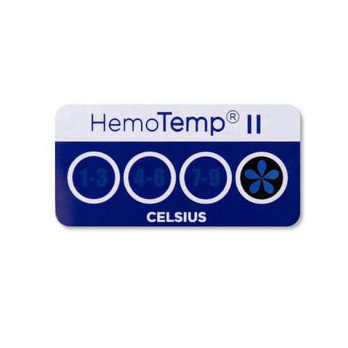 Indicateur de température - HEMOTEMP II - SpotSee - de temps / étiquette / irréversible