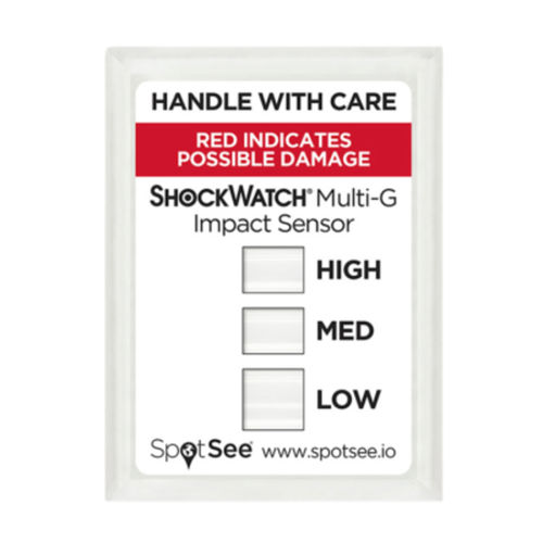 Indicateur d'impact - ShockWatch® Clip - SpotSee - étiquette / inviolable / pour applications médicales