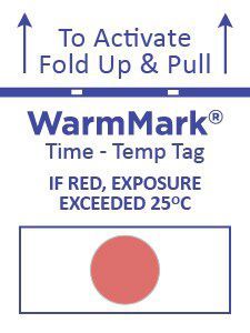 Étiquette d'expédition - WarmMark  - SpotSee - adhésive / pour produits chimiques / pour denrées alimentaires