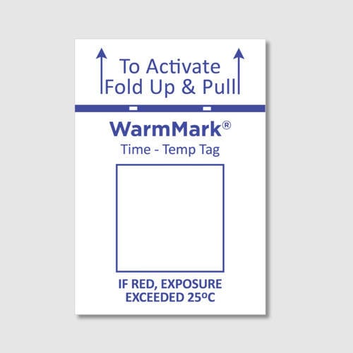 Étiquette d'expédition - WarmMark  - SpotSee - adhésive / pour denrées alimentaires / pour produits chimiques