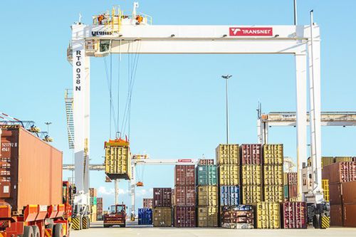 Portique sur pneus - RTG - Liebherr Mischtechnik - pour container / télescopique / en acier