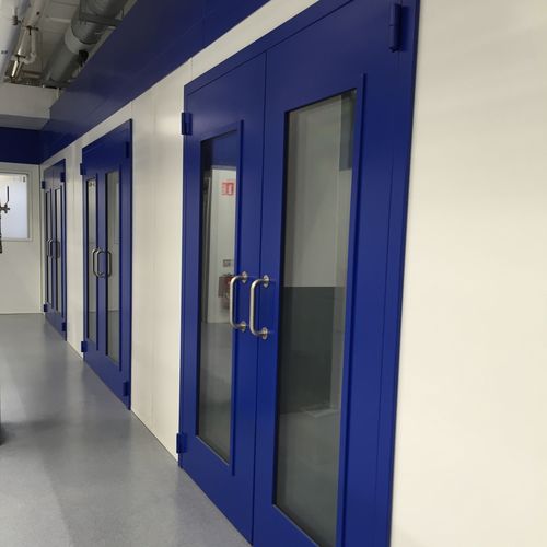 Porte avec charnière - BS, BSG - Boët StopSon - en acier inoxydable / industrielle / pour l'intérieur