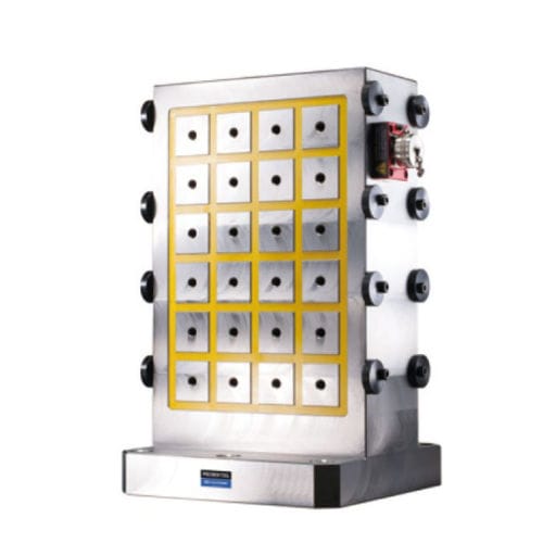Colonne de bridage électropermanente - ECMC-HSF,ECMC-HDF series - HOMGE MACHINERY IND. CO., LTD. - en fonte / double face / à quatre faces