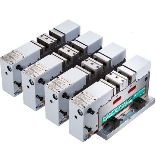 Étau pour machine-outil - ND-4"G,5"G - HOMGE MACHINERY IND. CO., LTD. - pneumatique / horizontal / modulable