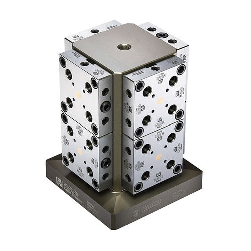 Unité de centrage et bridage au point zéro quick-tower - M-52x52(9433)+8pc - HOMGE MACHINERY IND. CO., LTD. - pour centre d'usinage horizontal / mécanique / pour machine-outil