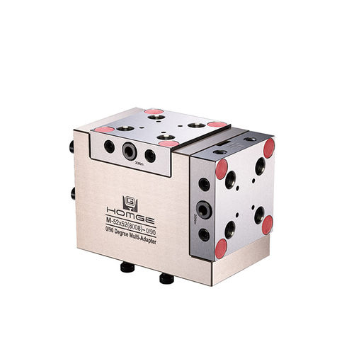 Unité de centrage et bridage au point zéro mécanique - M-52x52(8008)-0/90 - HOMGE MACHINERY IND. CO., LTD. - pour machine-outil / à système de serrage multiple / pour usinage 5 axes