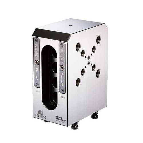 Unité de centrage et bridage au point zéro quick-tower - M-52/96(80566G) - HOMGE MACHINERY IND. CO., LTD. - mécanique / en acier / double
