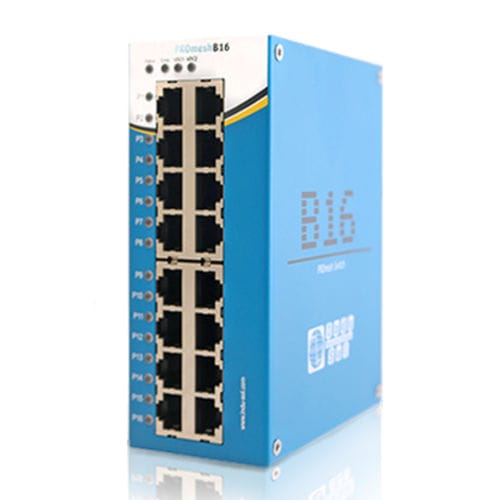 Commutateur Ethernet industriel - PROmesh B16 - Indu-Sol GmbH - administrable / 16 ports / ProfiNet
