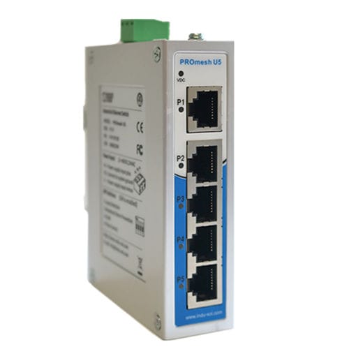 Commutateur Ethernet non administrable - PROmesh U5 - Indu-Sol GmbH - 5 ports / ProfiNet / sur rail DIN