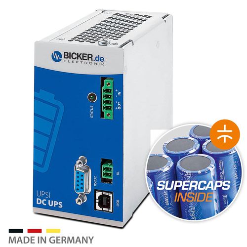 UPS DC - UPSI-1208DP2 - Bicker Elektronik GmbH - 12 Vcc / avec supercondensateur / sur condensateur