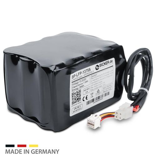Pile rechargeable LiFePO4 - BP-LFP-1375S - Bicker Elektronik GmbH - industrielle / pour applications médicales / UN 38.3