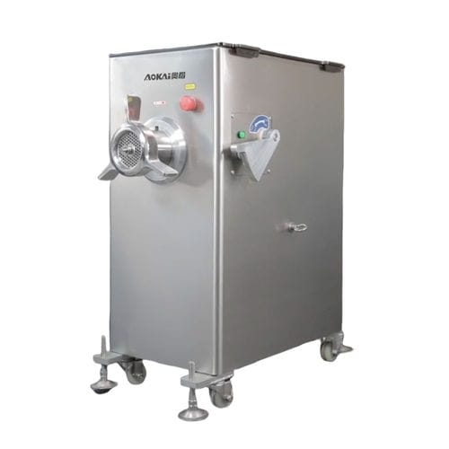 Hachoir industriel à viande - AKJ-B32 - Foshan Aokai machinery Technology Co.,Ltd - de viande fraîche / sur roulettes / 380V triphasé