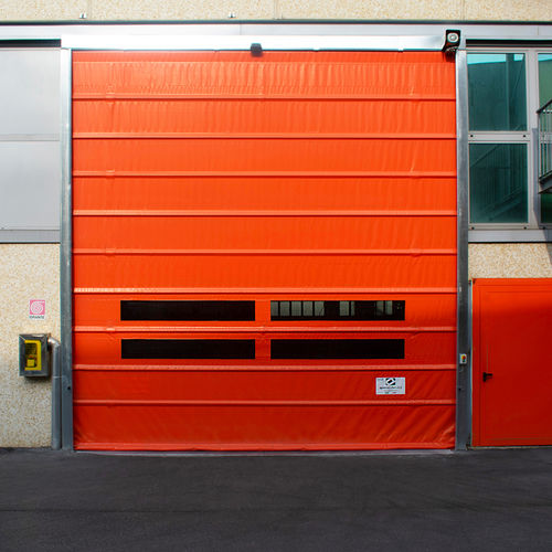 Porte à empilement - E12 - Apostoli Daniele srl - en acier galvanisé / PVC / industrielle